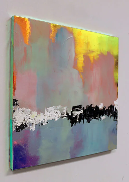 Iridescent and Oil Study Series, 3/5, angle 2