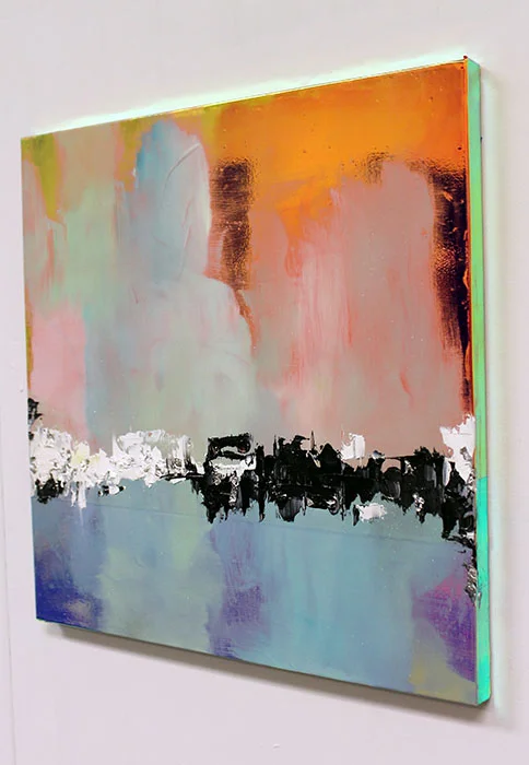 Iridescent and Oil Study Series, 3/5 angle 3