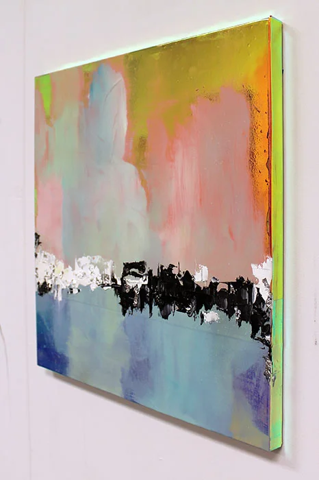 Iridescent and Oil Study Series, 3/5, angle 4