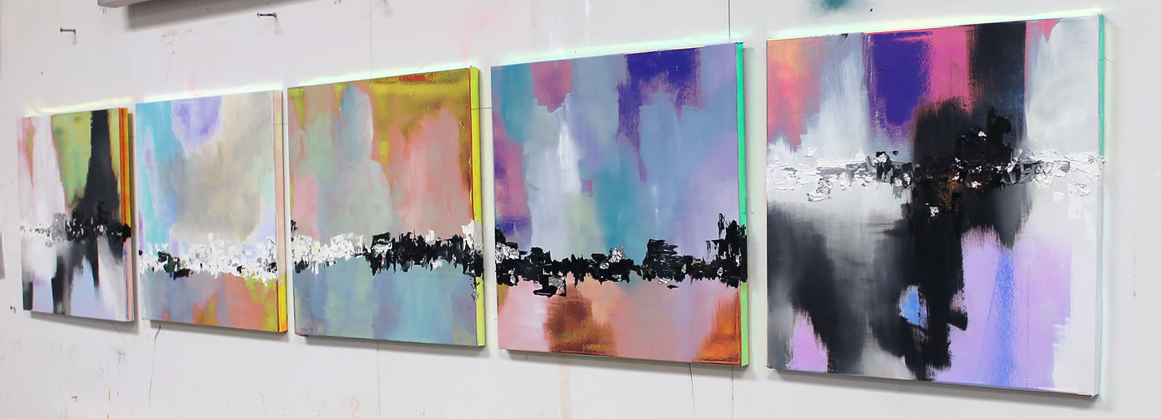 Iridescent and Oil Study Series Set, angle 2