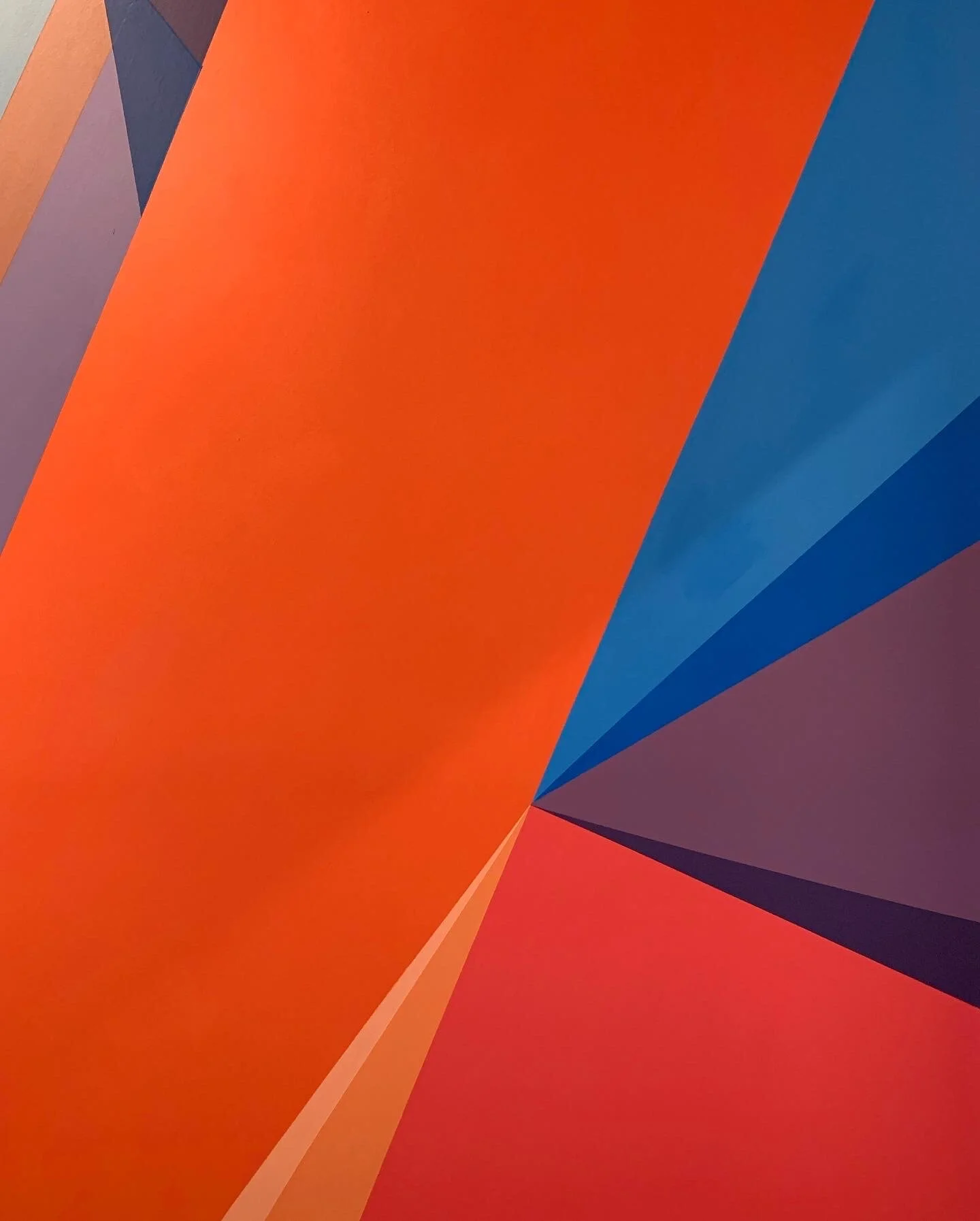 2019. Geometric Freestyle Mural, 9" x 25" (detail 1)