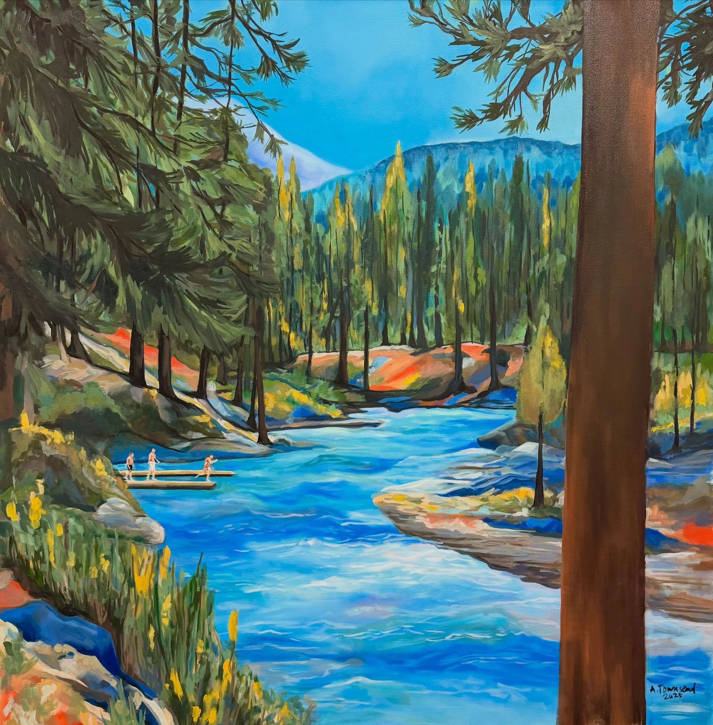 Oil on canvas, 60" x 60". Commissioned 2025.