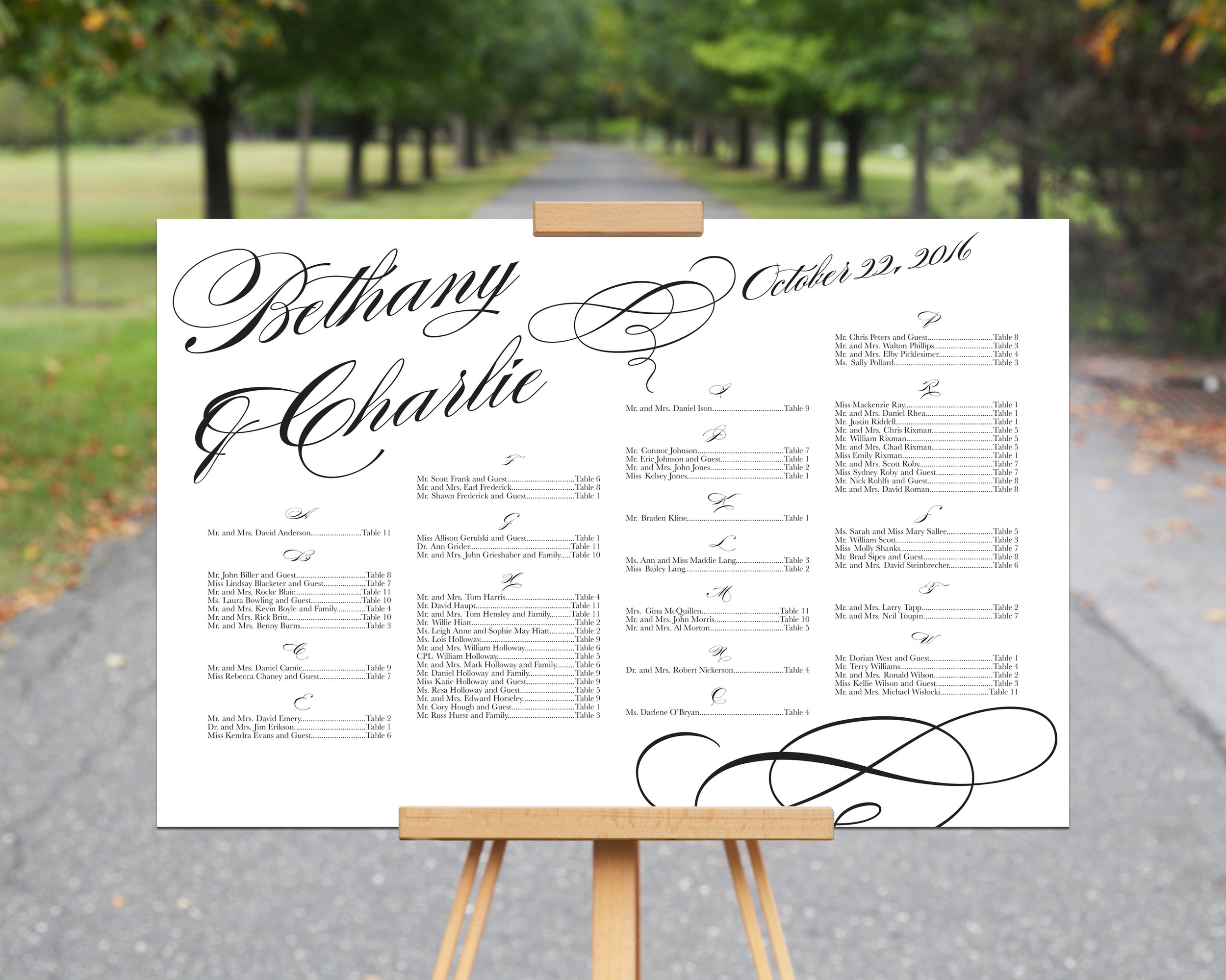 Seating Chart Design