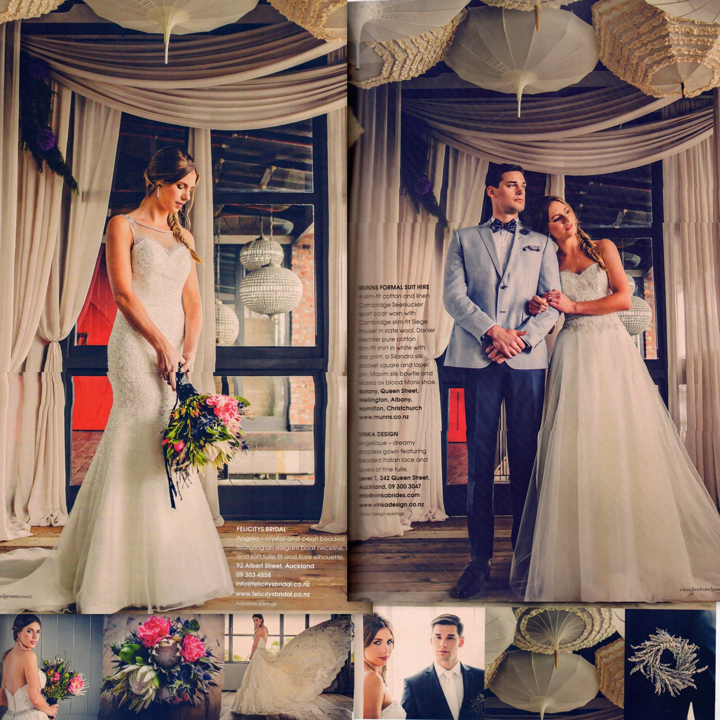 Harlow Garland Featured in Bride and Groom Magazine's Issue 87!