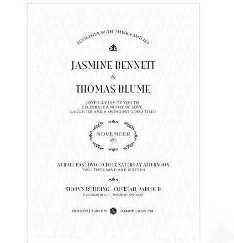 Black & Gold Opulence Invitation - BUY NOW