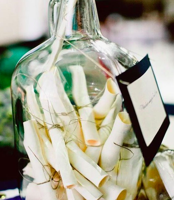 Image via: Leave a message in a bottle for a beach wedding