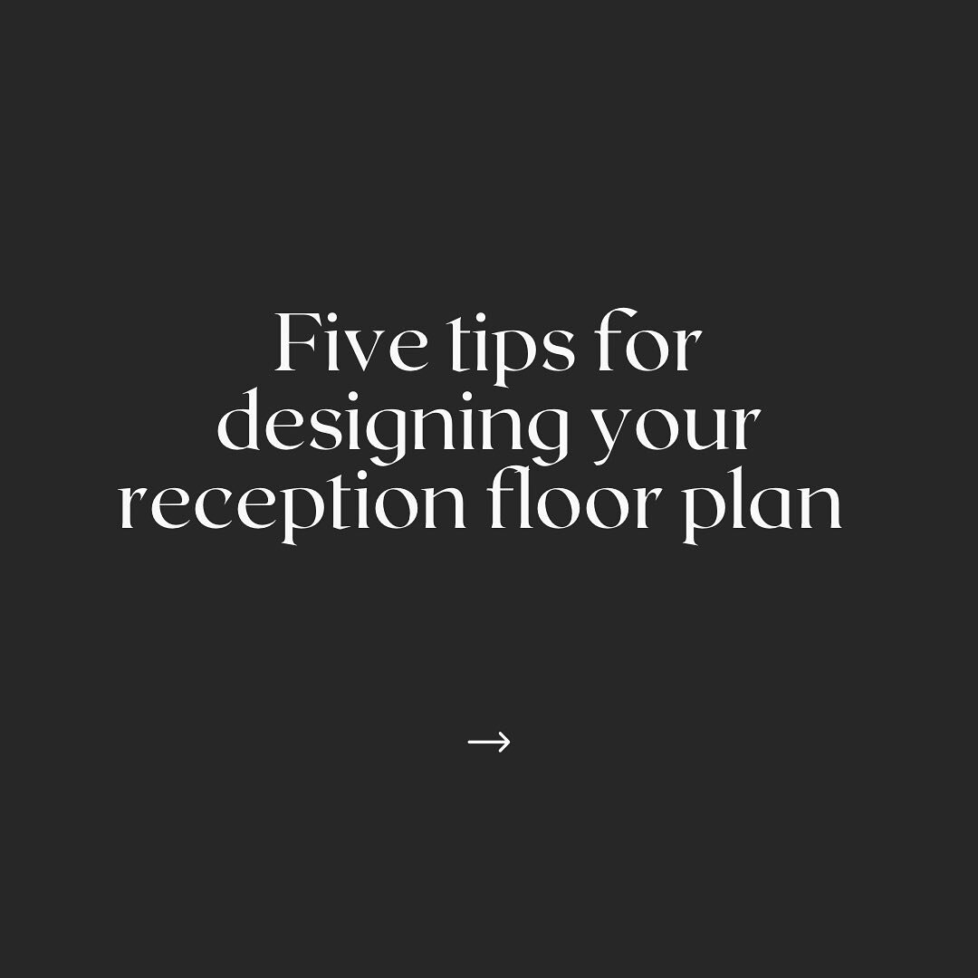 Many couples spend months creating the perfect seating plan and often overlook the importance of having an effective floor plan at their reception. A good floor plan will not only allow for a smooth flowing celebration but will also help to create a 