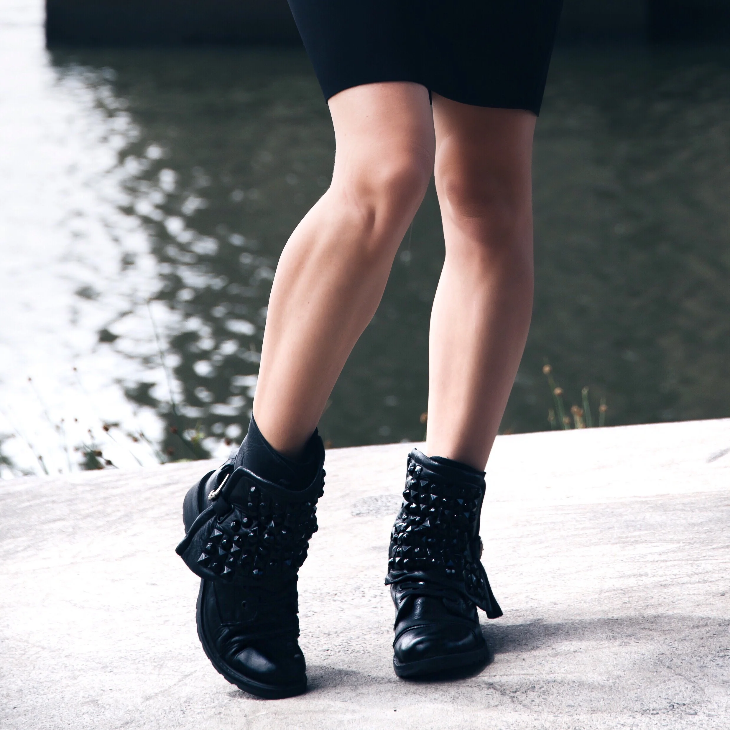 BIKER BOOTS AND A PENCIL SKIRT — THE 