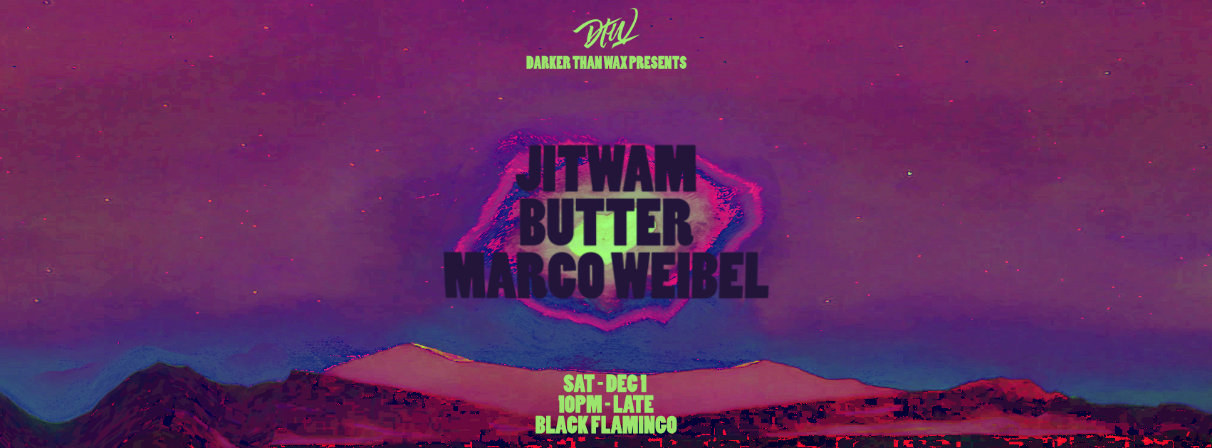 Darker Than Wax presents : www.darkerthanwax.com 🐳 Jitwam. : https://soundcloud.com/jitwam Born in Assam, Gauhati, in Northeast India, but currently based in New York’s storied borough of Brooklyn, jitwam spent his formative years in New Zealand and Australia, before living in monasteries in Thailand, orphanages in South Africa, and washed out apartments in London. 🐠 Butter ( The Mixtape Club ): https://www.mixcloud.com/themixtapeclub/ The cosmic lord of the dance, who controls the motions of the universe and the flow of time. 🐬 MARCOWEIBEL : https://soundcloud.com/marcoweibel Brought up on a soul diet, DJ / radio-host Marco, dabbles in things deep, funky, diverse and raw. Originally from Singapore, Marco is one of the brightest selectors to have emerged out of the South-East Asian scene. His move to New York has only furthered his musical reach, and his eclectic sound palette spans across a wide range of sounds from Dancefloor Jazz, Dub, Modern Funk, Chicago / Detroit House, Boogie, Afro/Brazilian, Hip-Hop, SEAsian Rare grooves, UK club music and beyond, depending on the situation. Besides running US operations for Darker Than Wax, he co-hosts the labels weekly DTW FM show every Saturday on The Lot Radio, and has had to honour of sharing decks with the likes of Francois K, Lefto, Yaeji, Photay and many more. Darker Than Wax is a label/collective which has been constantly pushing the boundaries of underground/leftfield music. Featured by the likes of Hypebeast, Darker Than Wax’s mint catalogue of releases have also gotten nods and plays from the likes of Gilles Petersons’s Brownswood / Worldwide, Thump, Rhythm Section, Boiler Room, Rinse FM, Soulection to name a few. DTW FM, a weekly radio broadcast every Saturday via The Lot Radio was nominated finalist of best Online Radio Show 2016, We Move through two hours of diverse rhythms and globally free frequencies with regular notable guests. Free before 11 21 +