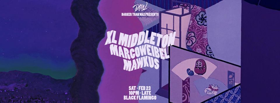 Darker Than Wax presents : XL Middleton (LA, MoFunk Records) https://soundcloud.com/xlmiddleton Modern funk/G-funk artist/producer/DJ from Pasadena, XL Middleton operates his own label, MoFunk Records, dedicated to furthering the modern funk sound, as well as a subsidiary label, Cavi Sounds, a home for any music XL seeks to put out that may not fall strictly within the modern funk canon, including hip hop, g-funk, and soul. He has also released music in conjunction with noteworthy labels such as Bastard Jazz, Omega Supreme, and Voltaire, effectively bridging the gap between fans of modern funk/80's boogie and 90's g-funk, both of which have been tremendously influential to the XL Middleton sound. Marco Weibel (NY, Darker Than Wax ) https://soundcloud.com/marcoweibel Brought up on a soul diet, DJ / radio-host Marco, dabbles in things deep, funky, diverse and raw. Originally from Singapore, Marco is one of the brightest selectors to have emerged out of the South-East Asian scene. His move to New York has only furthered his musical reach, and his eclectic sound palette spans across a wide range of sounds from Dancefloor Jazz, Dub, Modern Funk, Chicago / Detroit House, Boogie, Afro/Brazilian, Hip-Hop, SEAsian Rare grooves, UK club music and beyond, depending on the situation. Besides running US operations for Darker Than Wax, he co-hosts the labels weekly DTW FM show every Saturday on The Lot Radio, and has had to honour of sharing decks with the likes of Francois K, Lefto, Yaeji, Photay and many more. Marcus Rosario aka Mawkus (NY, Darker Than Wax ) https://soundcloud.com/mawkus -- www.darkerthanwax.com/home Darker Than Wax is a label/collective which has been constantly pushing the boundaries of underground/leftfield music. Featured by the likes of Mixmag, Bandcamp, Hypebeast and more, Darker Than Wax’s mint catalogue of releases have also gotten nods and plays from the likes of Gilles Petersons’s Brownswood / Worldwide, VICE's Thump/ Noisey, Bradley Zero's Rhythm Section, Boiler Room, Quantic, Lefto to name a few. DTW FM, a weekly radio broadcast every Saturday via The Lot Radio was nominated finalist of best Online Radio Show 2016, we move through two hours of diverse rhythms and globally free frequencies with regular notable guests. Free B4 12AM $10 After