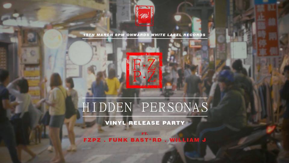 We are very excited to announce the official vinyl release of Singapore's very own Fzpz 's debut Ep 'Hidden Personas' at White Label Records. The Ep was released earlier in May 2018, and has garnered international support from the likes of Gilles Peterson, Lefto, Jamz Supernova, Simbad and many more. So we decided it was time to also release this little gem on a 12" with an elaborate artwork designed by FUNK BSTRD and Fzpz . Highly limited copies will be available for sale on the day itself, so rock up early to avoid disappointment! Selectors for the night : FZPZ Funk Bast*rd William J "Hidden Personas" is a poetic dichotomy of traditional and modern, classical and electronic, cultural and ethnic. It is also an apex of maturity, culture, and inspiration. Even the titles illustrate an episodic narrative, each a distinct persona and trait of the artist, revealed while on a personal journey of self-discovery. This new resonance draws influences from 70s Soul, Neo-Soul, Jazz and even classical. The distinct orchestral soundscape is a significant dissonance from the usual microwave and throwaway beats, which also reflects his current influences of Phyllis Hyman, Miles Davis, and you hear a lot of Yutaka in “Swordsman”. Hidden Personas is executed with sophisticated dexterity, a clear indication of a new direction forward for FZPZ.
