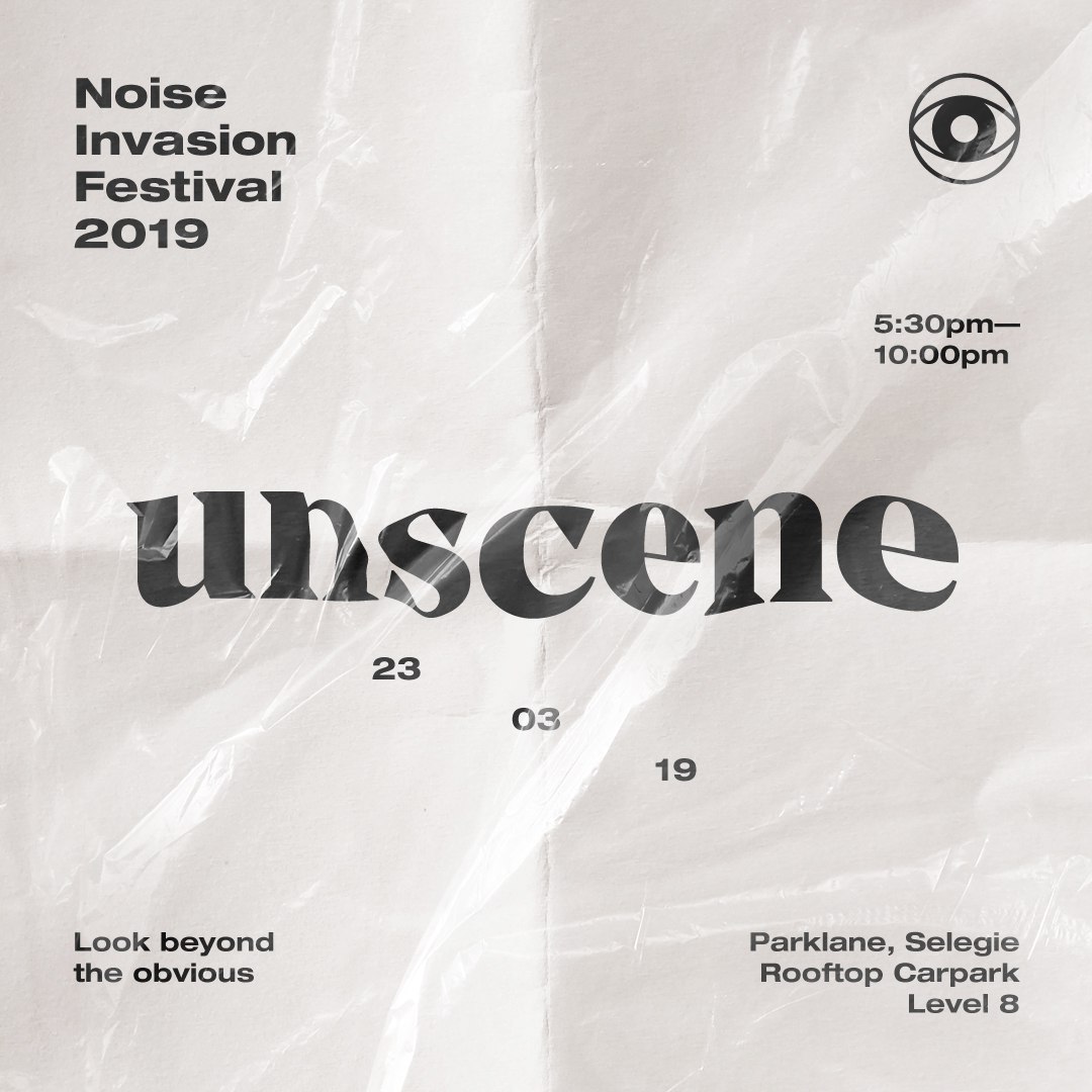 #UNSCENE Look beyond the obvious. Similar to the inaugural Noise Invasion Festival held at Haw Par Villa in 2017 which saw an attendance of close to 10,000 people, the second edition of Noise Invasion Festival is a raw platform not bound by preconceived ideas. Unscene: Noise Invasion Festival 2019 will showcase an alternative scene for Singaporean urban culture and music, initiating projects by various artists, bringing underground culture overground to the masses. The festival will be taking over the rooftop carpark of Parklane Mall (Selegie) for one night only, filling the usually untrodden space with fresh sounds and edgy visuals. Experience the infectious energy of our eclectic electronic line up, with performances by the 16-year-old award-winning electro-pop darling Shye-Anne Brown, experimental genre-bending producer Fauxe SG and sets by Funk Bast*rd and Kaye from the acclaimed underground music collective/label, Darker Than Wax. Indulge your senses by jumping head first into alternative, immersive sound and light experiences. Inspired by the festival concept “Unscene”, expect a variety of interactive, and of course, Instagrammable art installations by inventive Singaporean artists such as Zoey Wong, and the creatives behind a bold and cheeky Singaporean fashion collective. Get drawn into mystery and wonderment of shared experiences created by the compelling exploratory dance collective P7:1SMA, who use the power of dance to connect, question, and investigate the essence of the human condition. No festival experience would be complete without grub and booze! However, exorbitant festival prices don’t apply at Noise Invasion Festival, with the most expensive grub only coming up to $7. Lastly, attractive prizes such as EZ Link cards loaded with up to $200 value will be up for grabs online through Instagram @noiseinvasionfest and at the festival! Follow us on IG now and keep your eyes peeled. Admission is FREE! Programmed by Noise Singapore and Invasion Singapore An initiative by National Arts Council Singapore Supported by Ministry of Culture, Community and Youth - MCCY