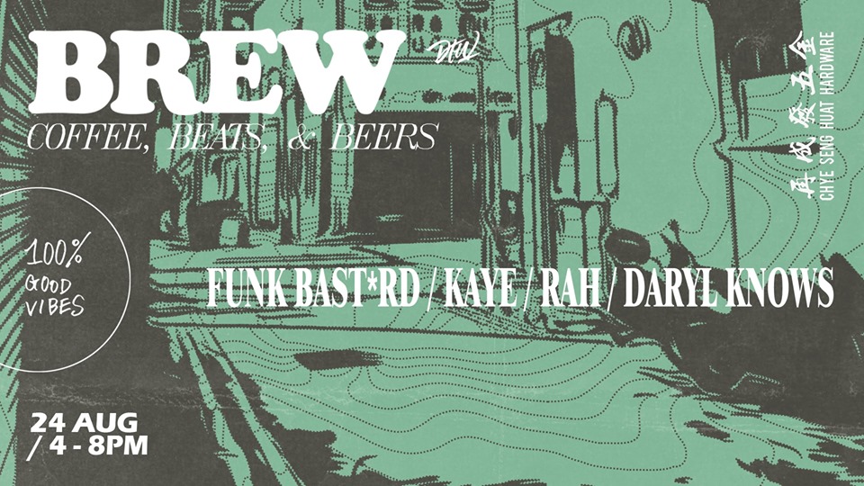 Yes Yes people! After a hugely successful BREW Block Party in June, we are BACK at the courtyard of CSHH with another edition of good vibes and music. You know the drill - We wana see all of you folks out early for this. SELECTORS : FUNK BSTRD KAYE Daryl Knows RAH TIME: 4 - 8 pm LOCATION: 150 Tyrwhitt Rd, Singapore 207563 FREE ENTRY ALL NIGHT! Apart from music, caffeine is a mutually preferred stimulant within the camp at Darker Than Wax. We take both our brew and beats seriously, and we predict for this fledgling alliance with Papa Palheta, held against the urban backdrop of Jalan Besar, to be a burgeoning one. "Darker Than Wax are an electronic music label from Singapore. With a global reach and influence, they have been tirelessly pushing for diversity in music, proving that categories are totally irrelevant. Through an increasing stable of international artists and selectors, they continue to grow from strength to strength. Endorsed by tastemakers like Gilles Peterson, Lefto, Jamz Supernova, King Britt and music platforms, the label is widely respected for its attention to diversity and detail."