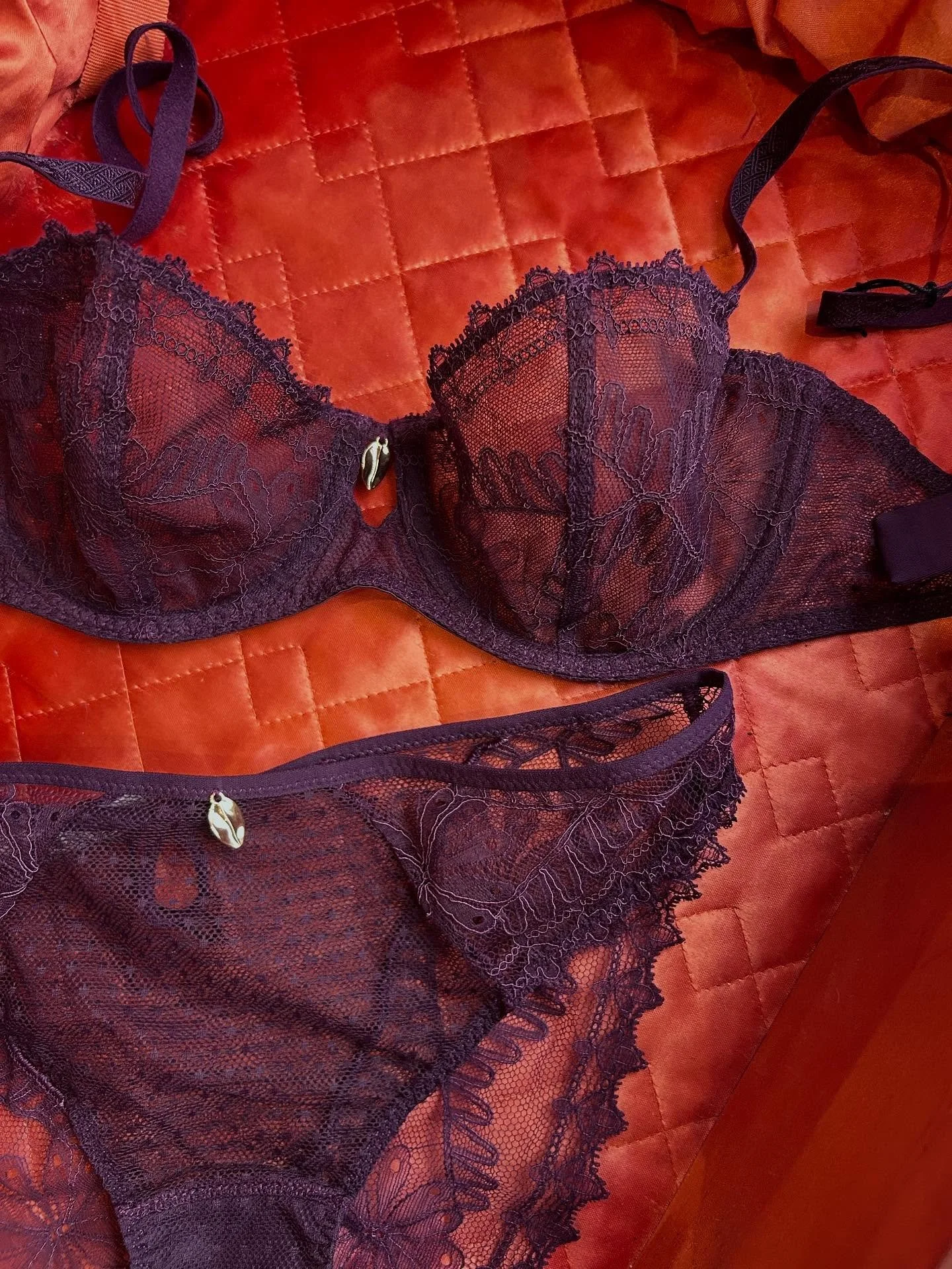 Back in paradise 💜
The diary is open and getting booked up, DM to get booked in loves, you can see #irl the pure beauty of this plum lace set that is available from a 30&rdquo; back upto the G cup (yep Glorious G cup), four shapes of bra to choose w