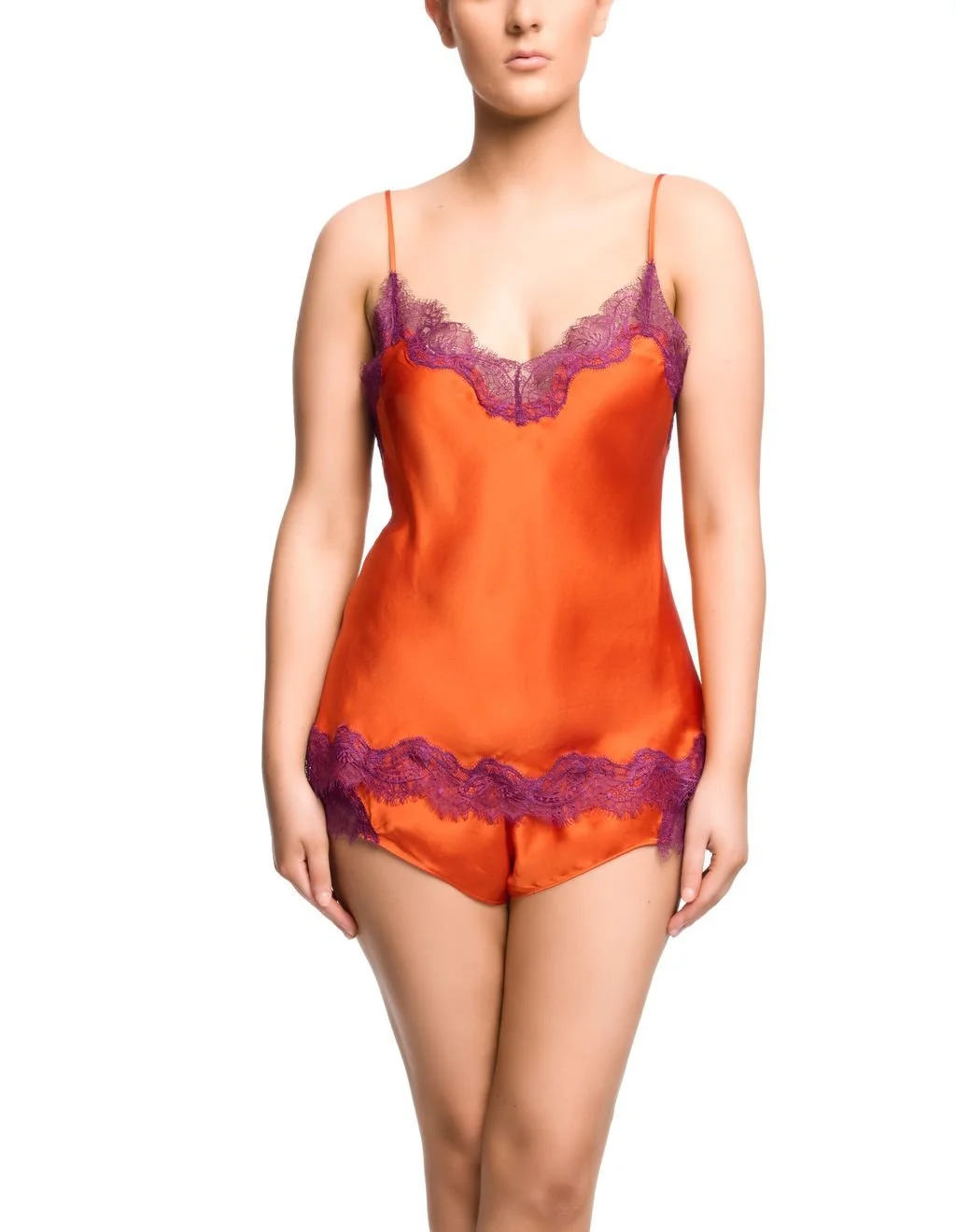 Burnt Orange & Tallulah Purple lace Camisole