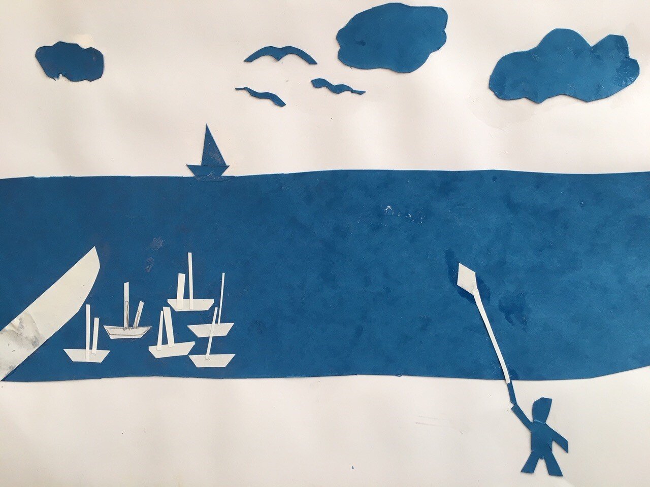 'Looking Forward to...' by Benedict Cutress, (papercut), Form 2, HHS, Aged 7