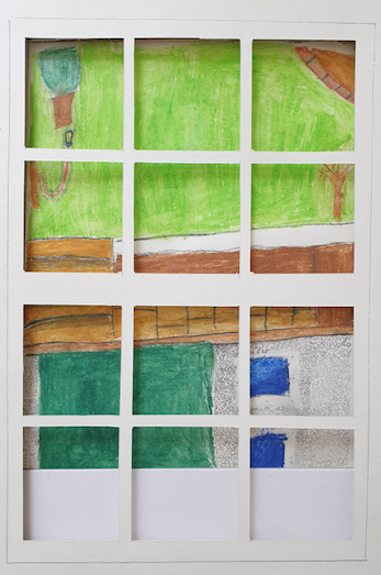 View From My Window (With frame) by Lucius De Santis, Year 3, Aged 8