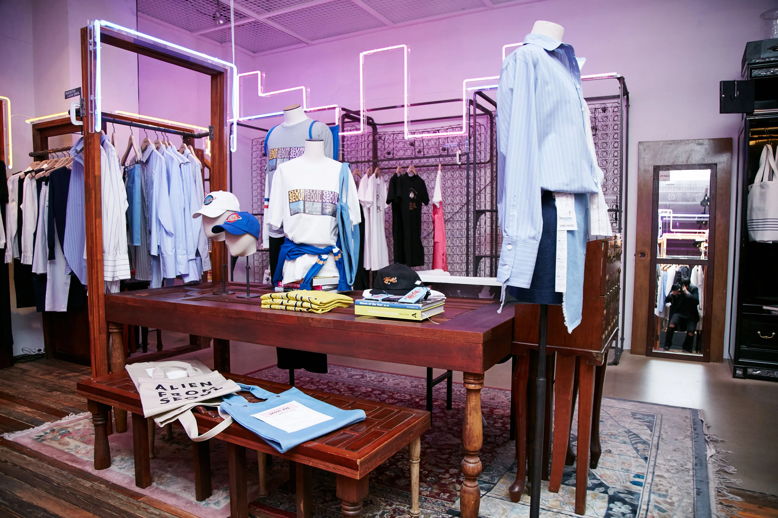 Display of the collections
