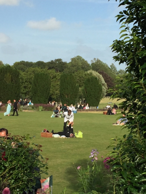 Picnic time at beautiful Glyndebourne