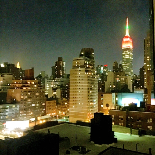 THE VIEW THAT GREETED US WHEN WE ARRIVED AT THE APARTMENT!