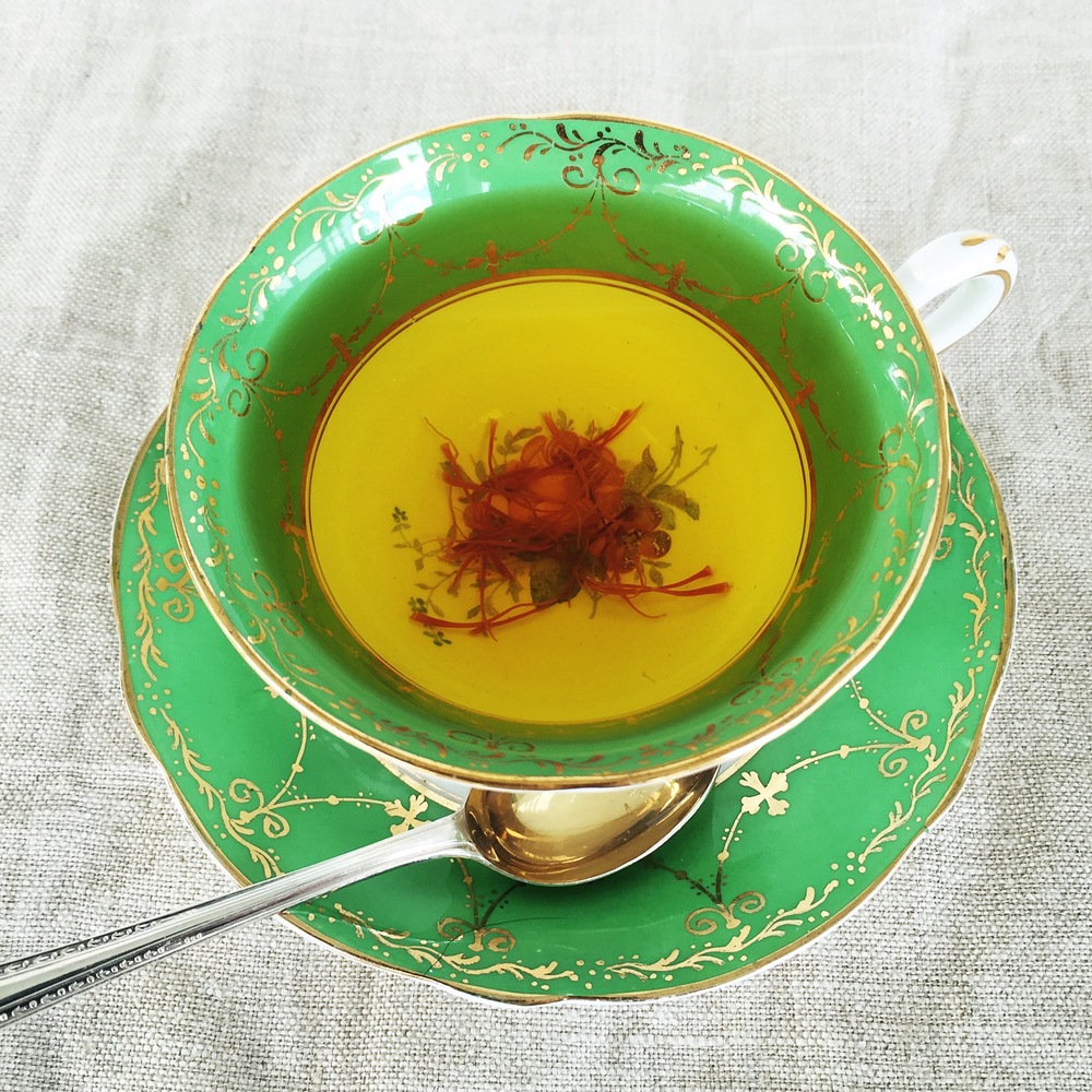 Saffron tea, lifts your mood better than an ordinary cup of tea.