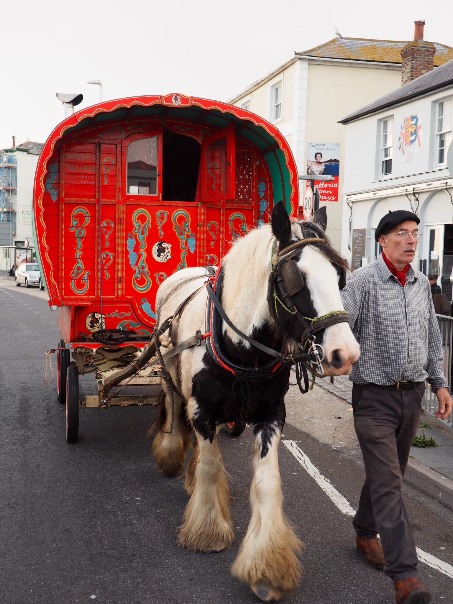 Horse & cart in Hastings.