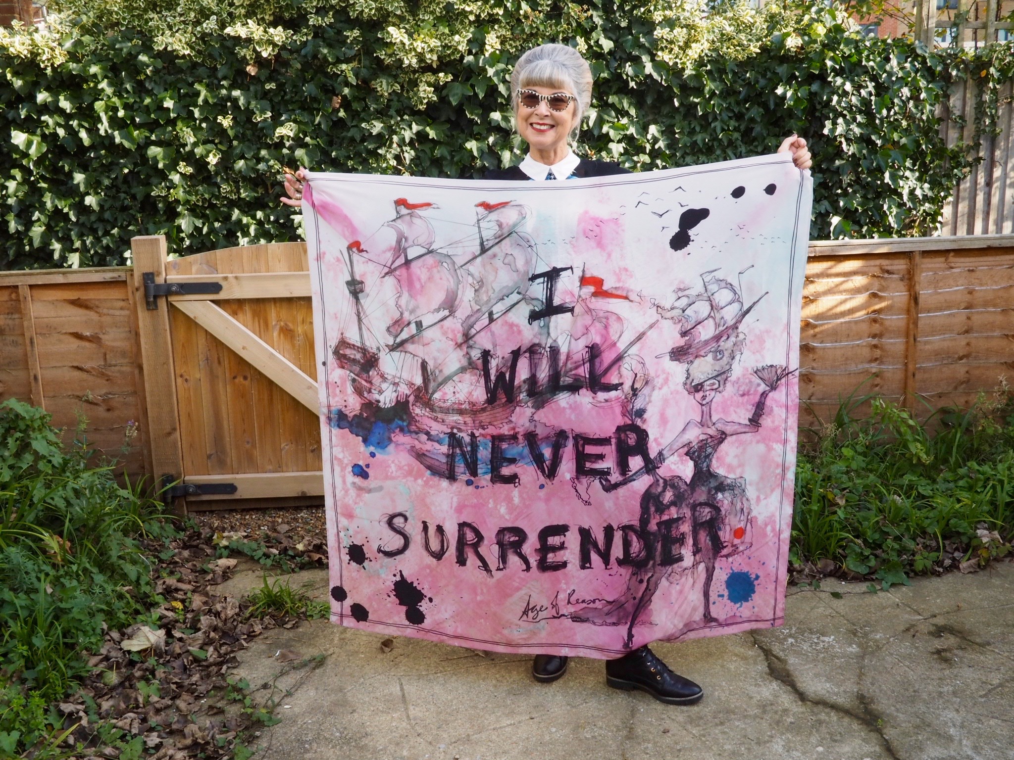 A message we should all live by - especially nowadays! Scarf by Age of Reason Studios.
