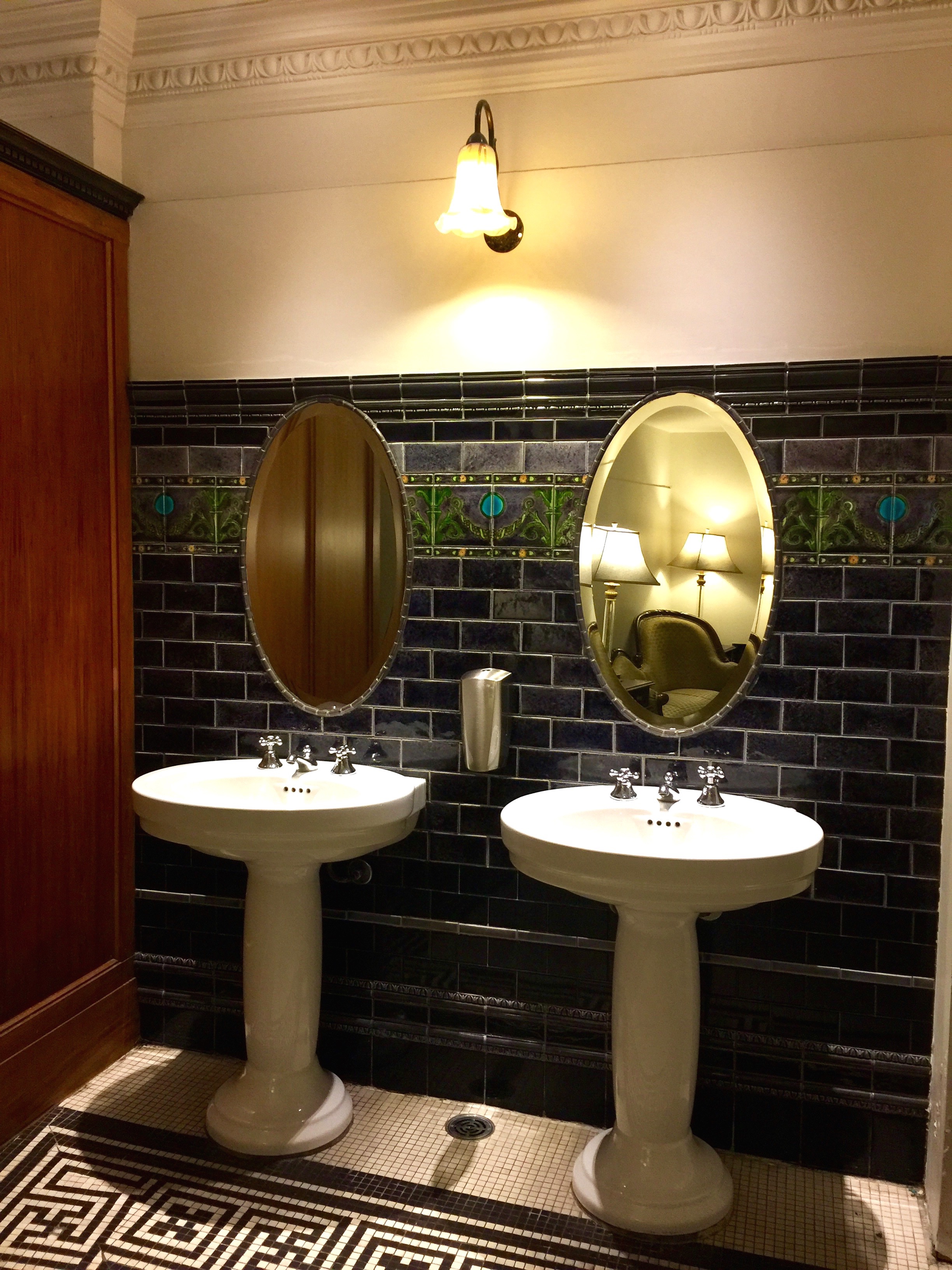 Art Deco toilets in Wellington's Embassy Cinema