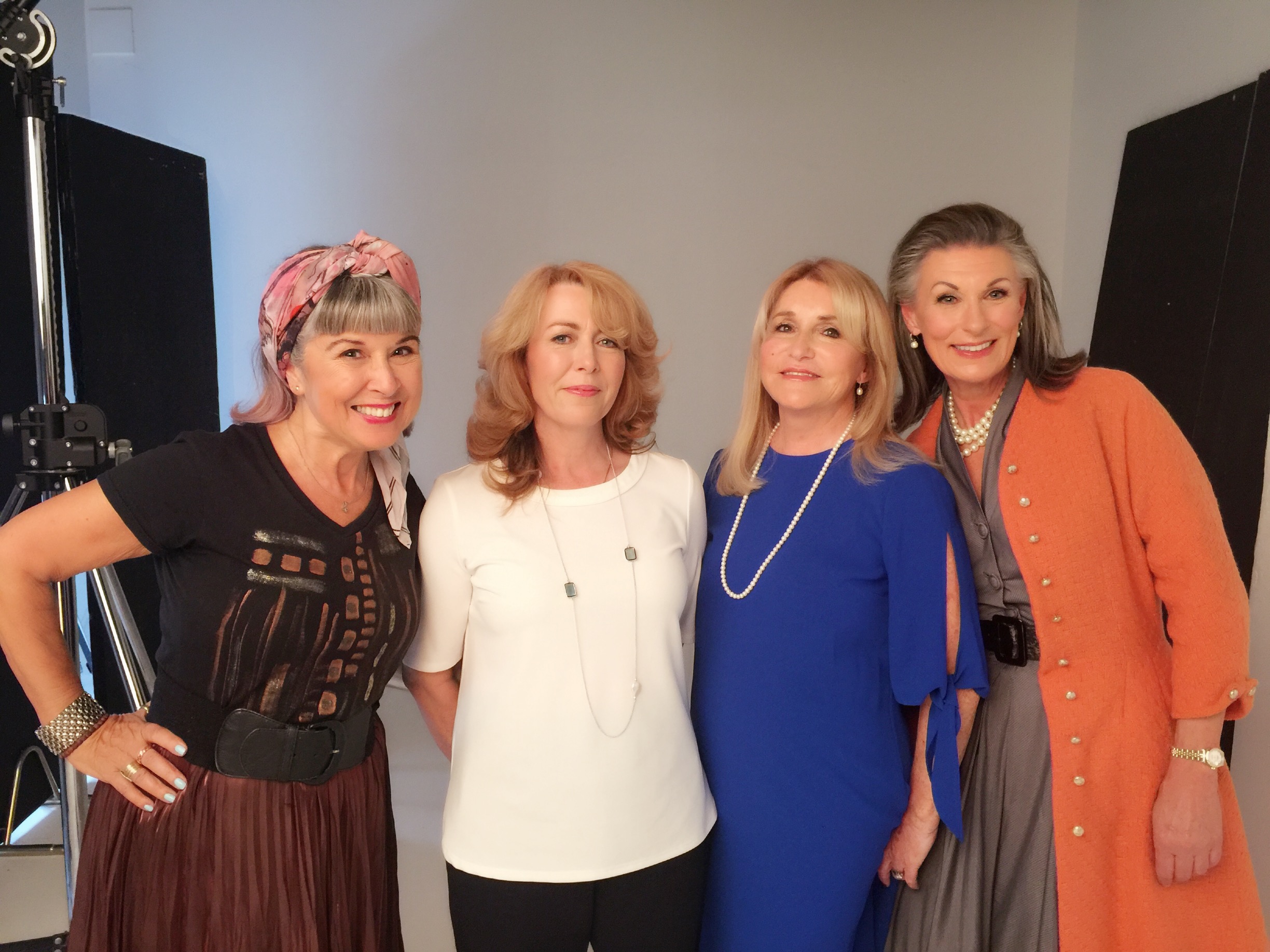 On Instagram from left to right: Me in my civvies, Laurie of Vanity & Me , Terrina , & Nicki Redcliffe. 