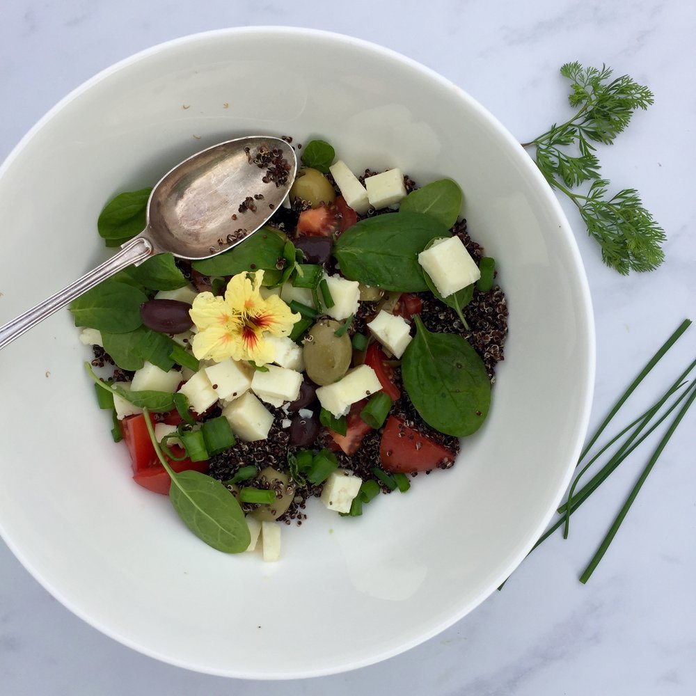A healthy summer salad that takes 2 minutes