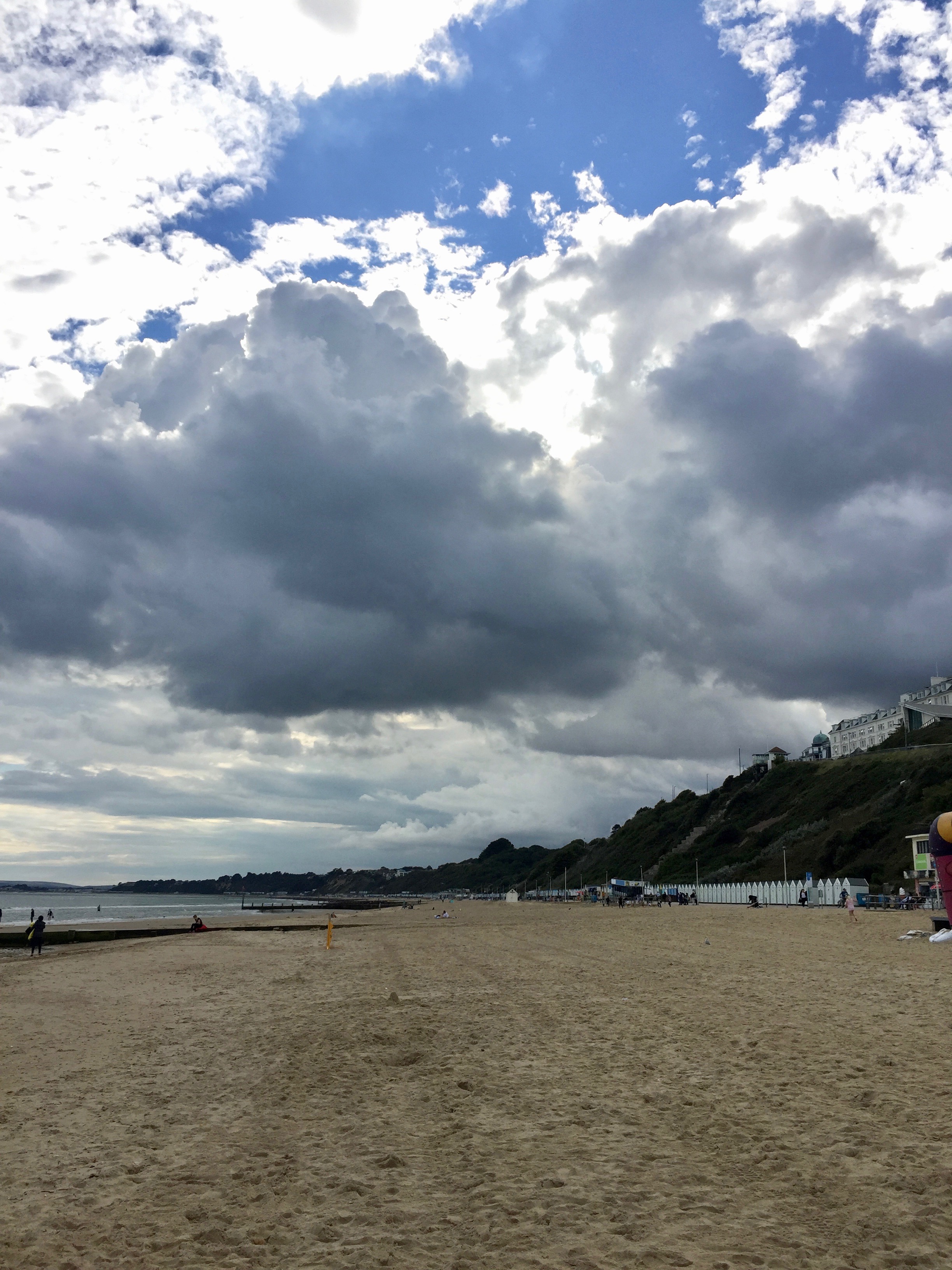 This doesn't bode well for tomorrow! Bournemouth Beach at dusk.