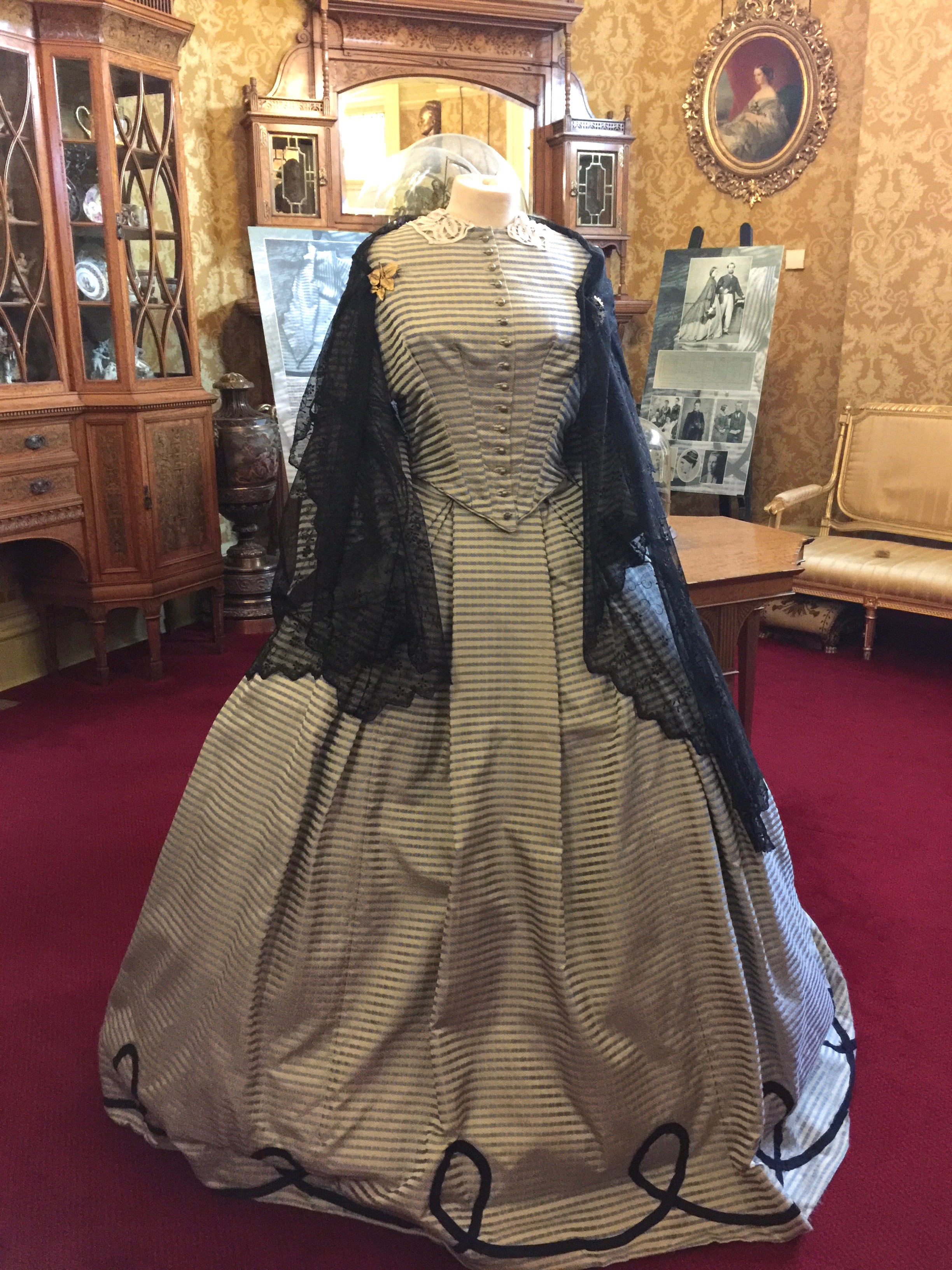 Costumes at the Russell Cotes Museum.
