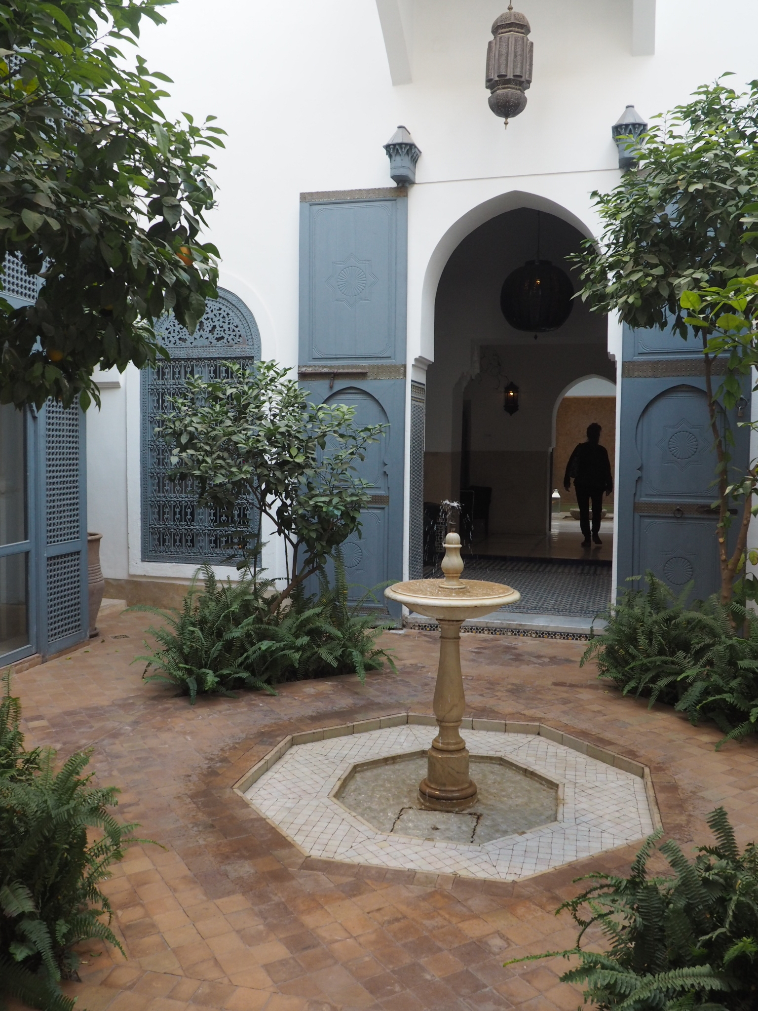 A riad courtyard, Marrakech.
