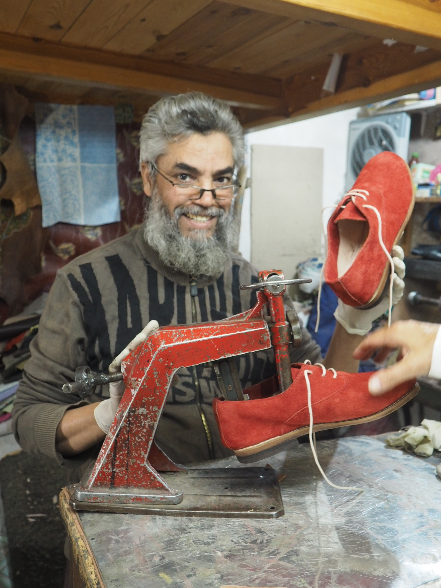 Hand made shoes in Marrakech
