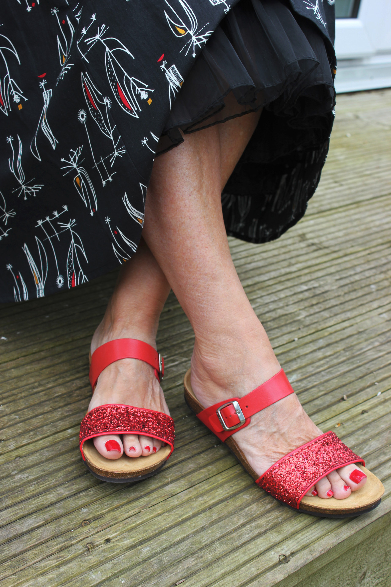 Moshulu sparkly sandals