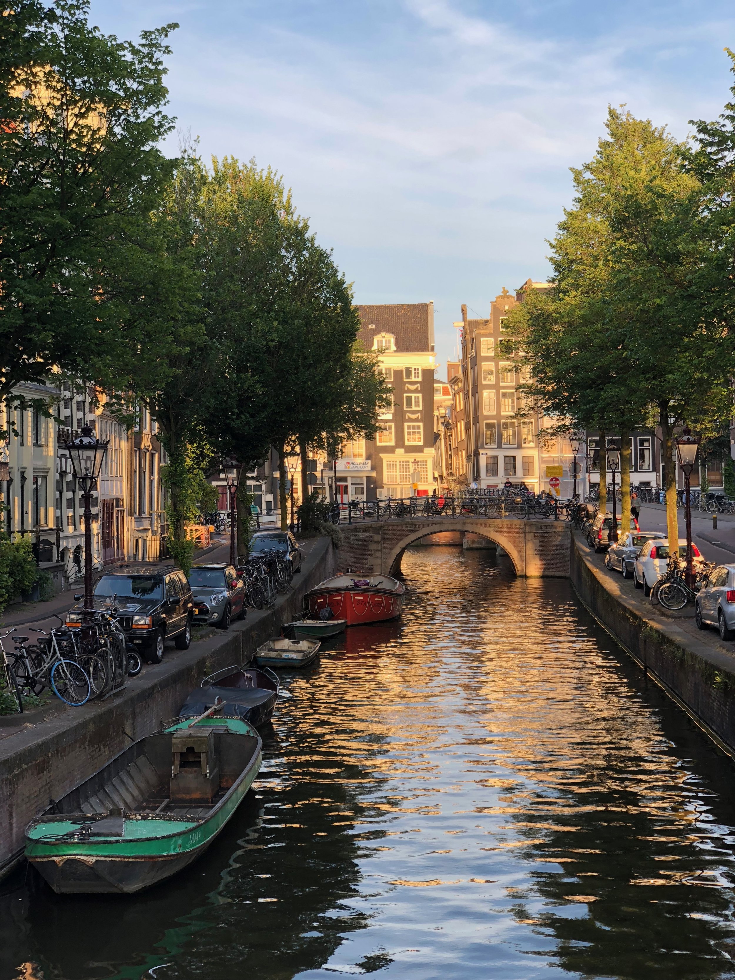 The golden hour in Amsterdam