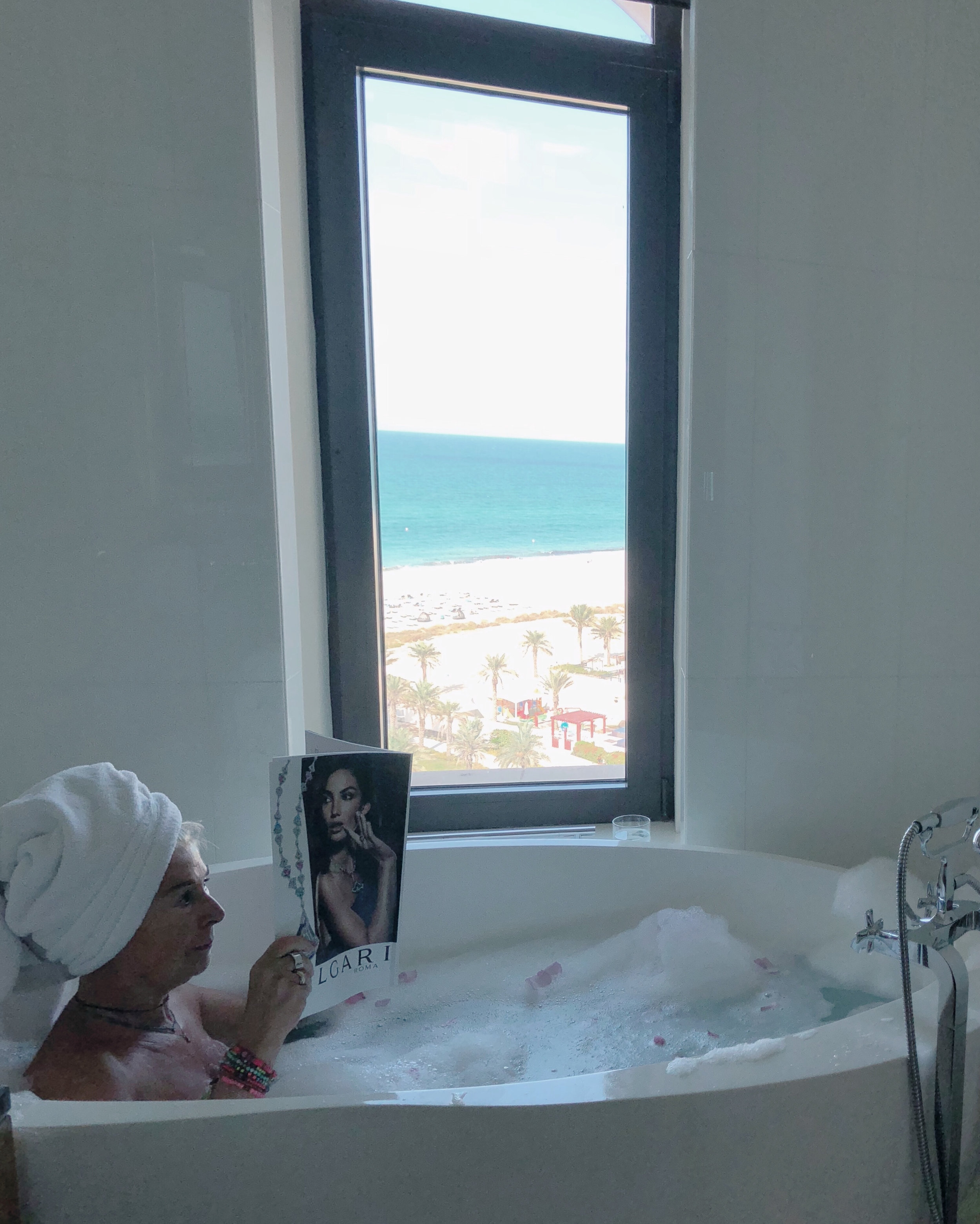 bathroom with a view at the St. Regis, Saadiyat Beach, Abu Dhabi.jpg