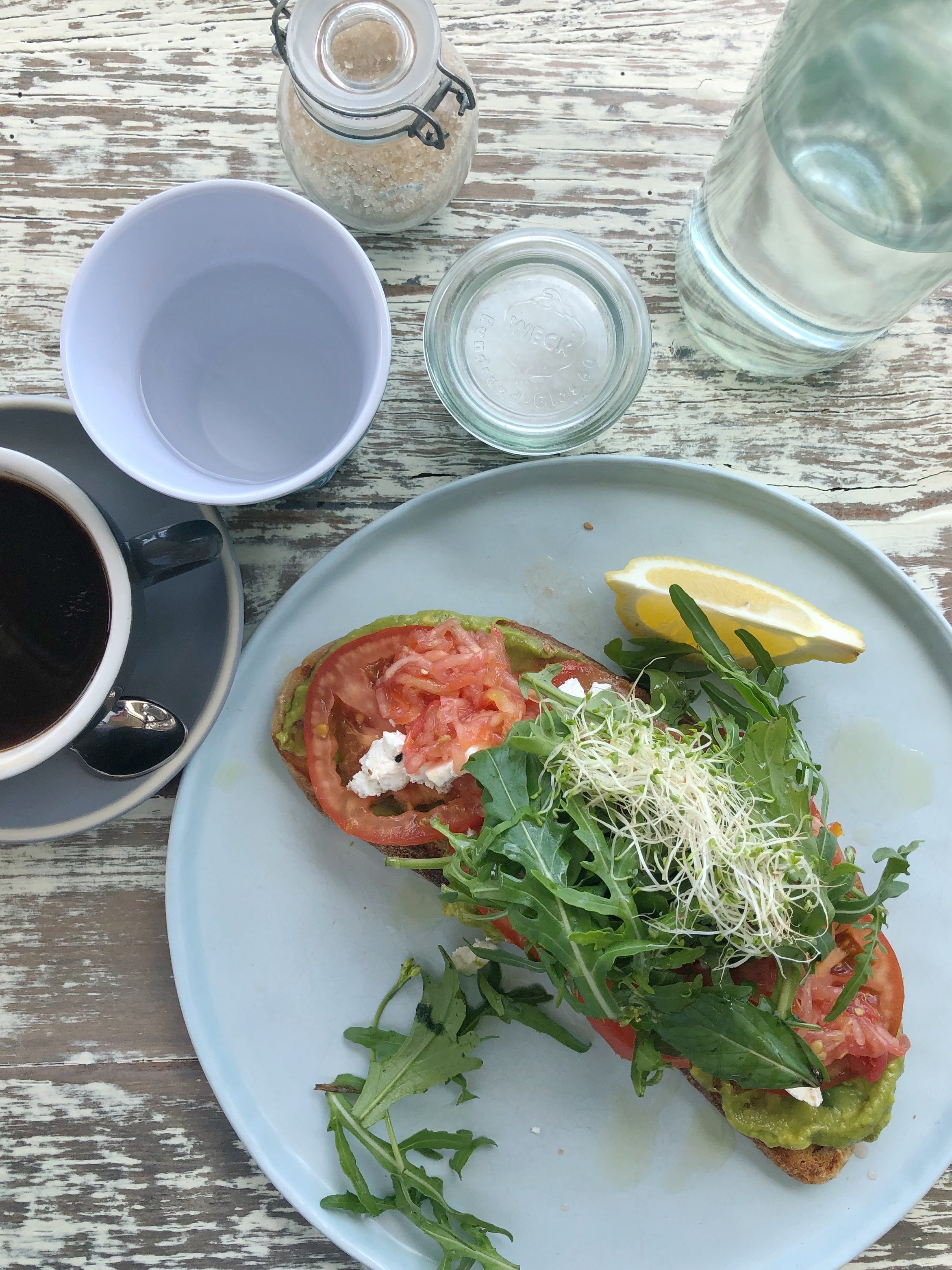 My fave beach cafe, Seasalt, Clovelly.