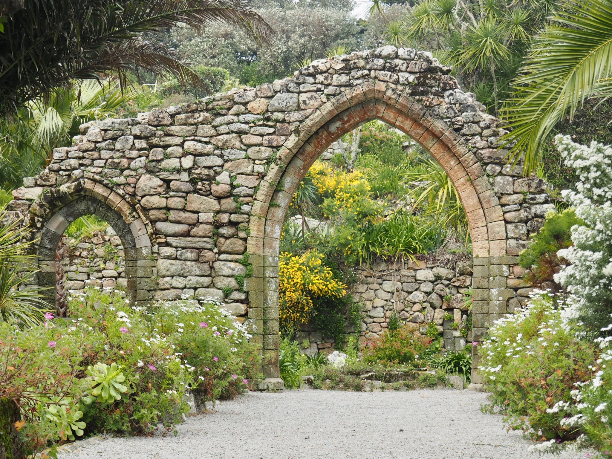 The originl abbey walls at Tresco Abbey Gardens.jpg