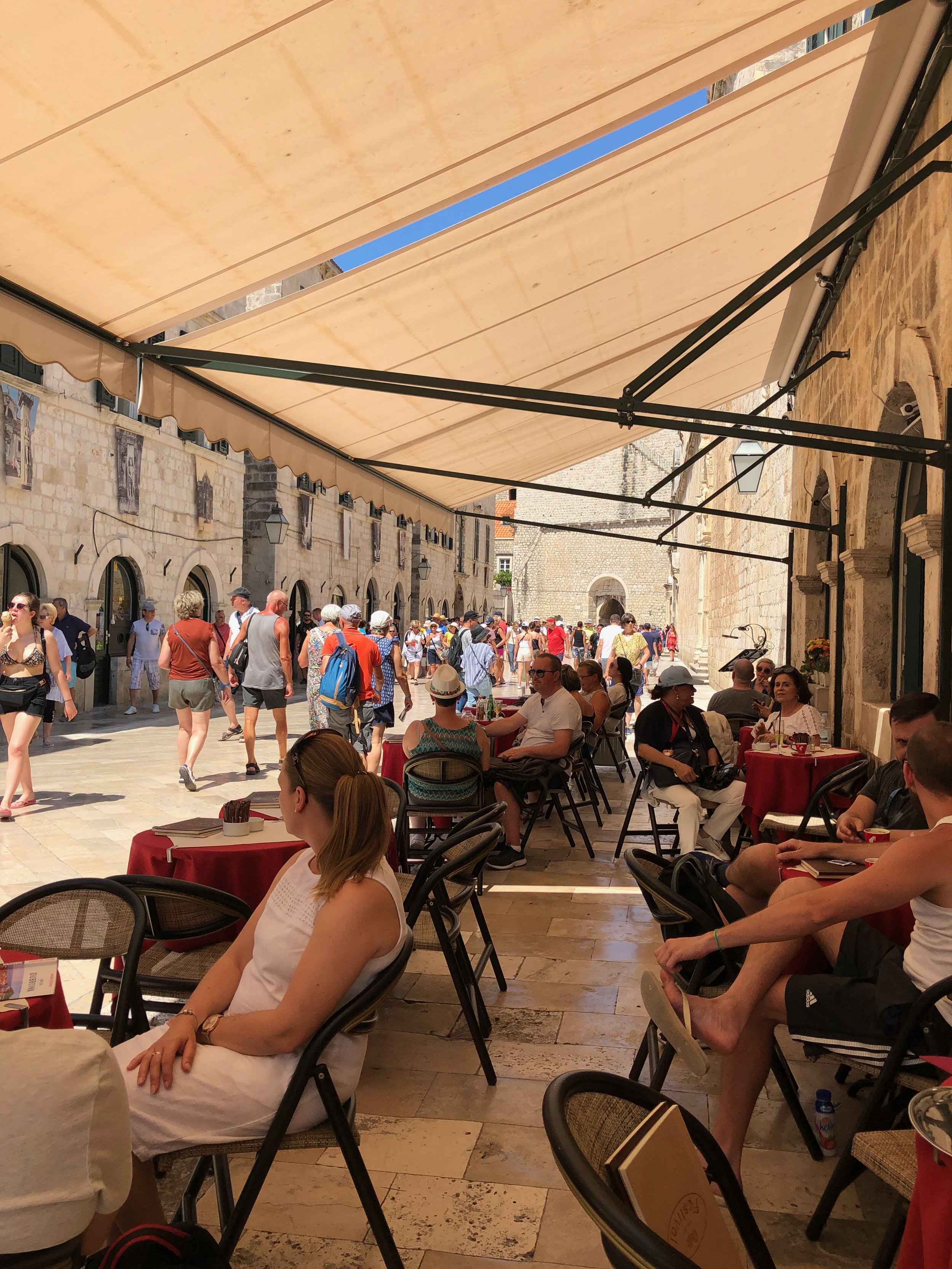 Cafe in Dubrovnik.