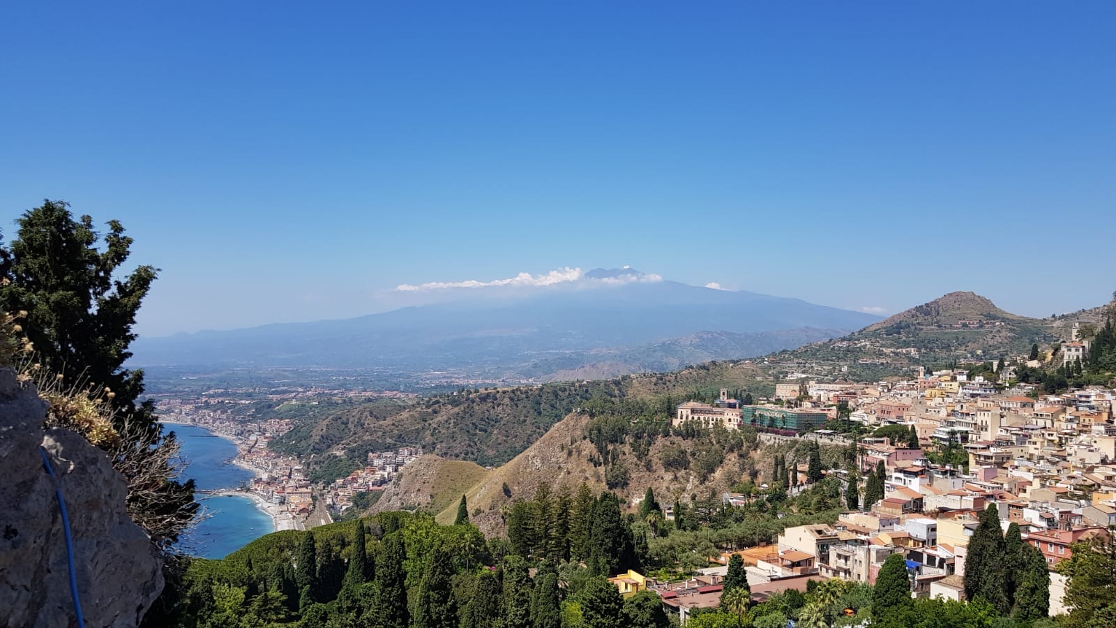 My godson took this amazing photo of Taormina with Mount Etna in the distance. I didn’t have the energy or the time to climb up the hill. Sadly, he was there the day before we arrived, so I just missed him!