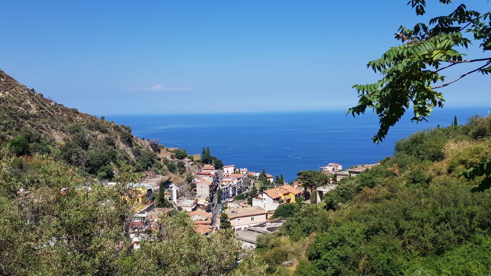 View from Taormina, Sicily.