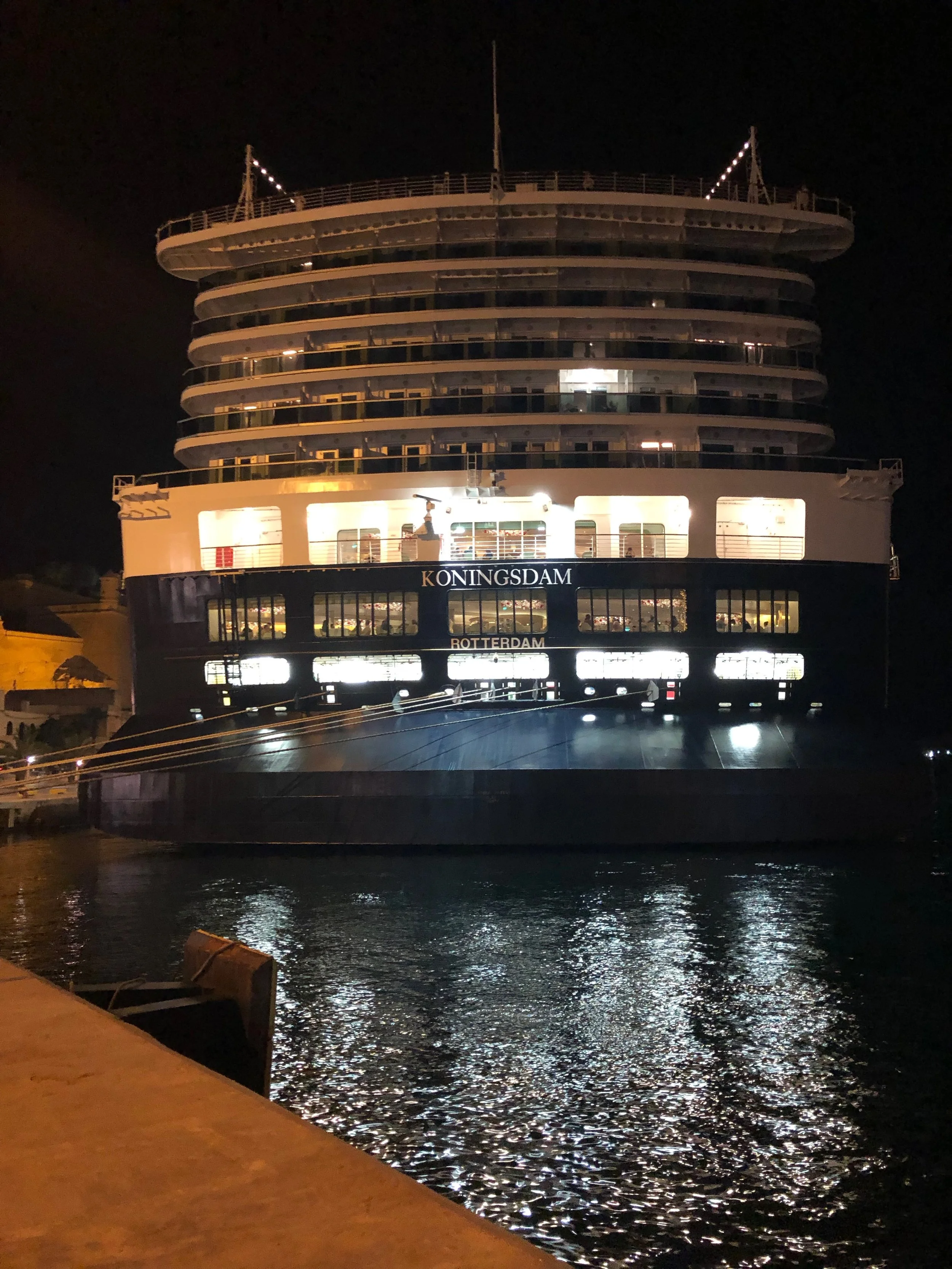 I loved going back to Koningsdam at night as she was easy to see if I got lost and somewhere I quickly called “home”!