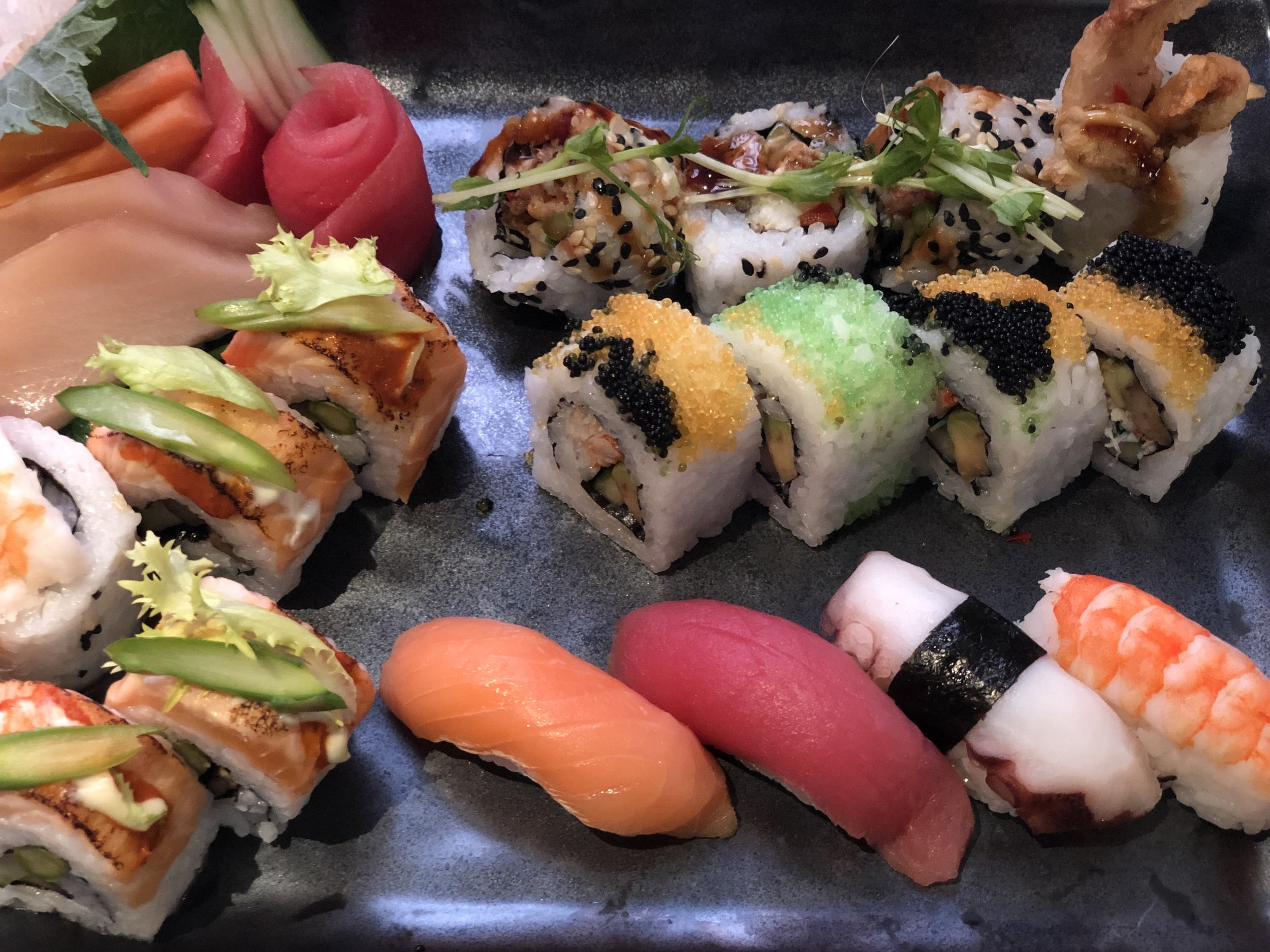 Sushi for lunch.