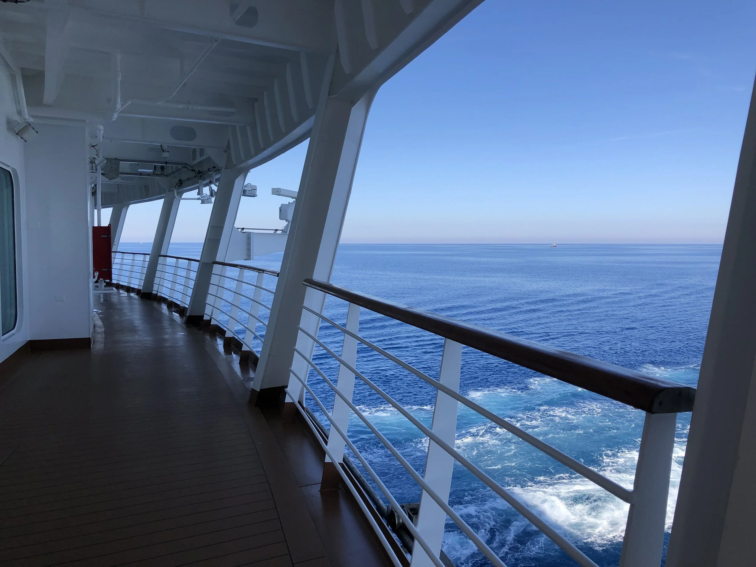 My favourite walk round the ship.