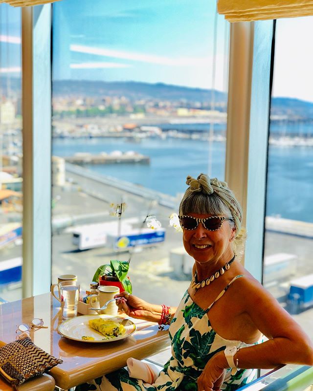 (#AD) Could this view at breakfast be any better?! This photo was taken when I was invited by @gransnethq to go on a 13 day cruise around Europe with @halcruises. You can see my highlights and an honest review on my latest blog, including a video tou