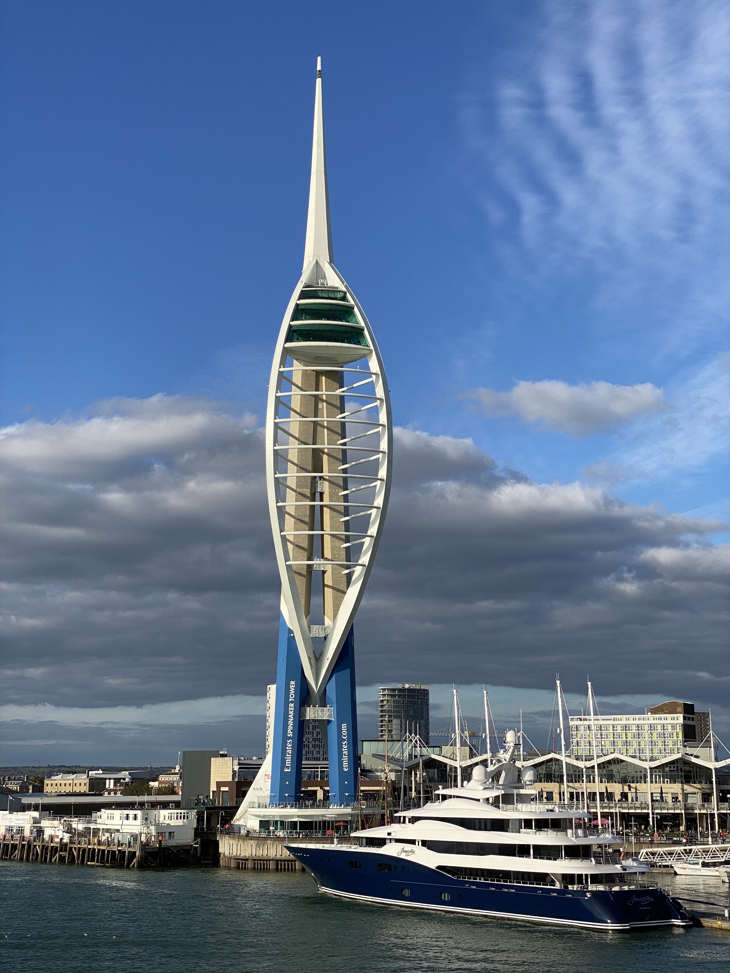 Portsmouth's landmark Spinnaker Tower.