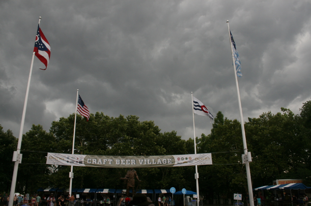 At first, the rain was welcome.