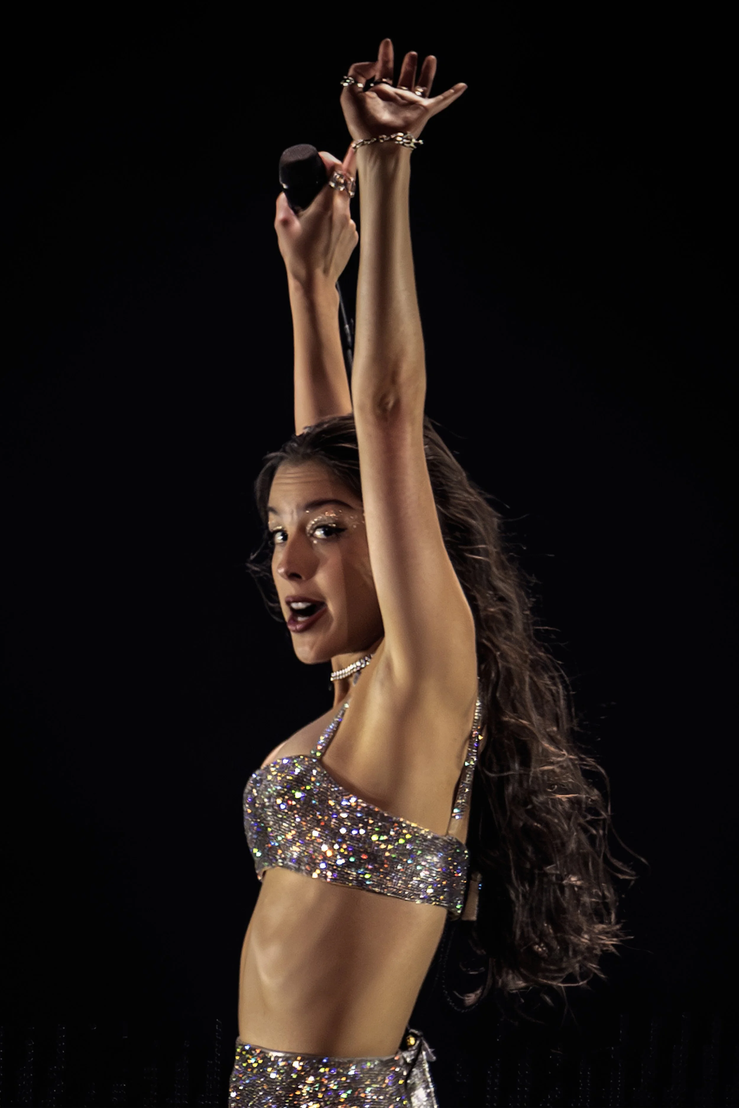 Olivia Rodrigo and Chappell Roan at Nationwide Arena