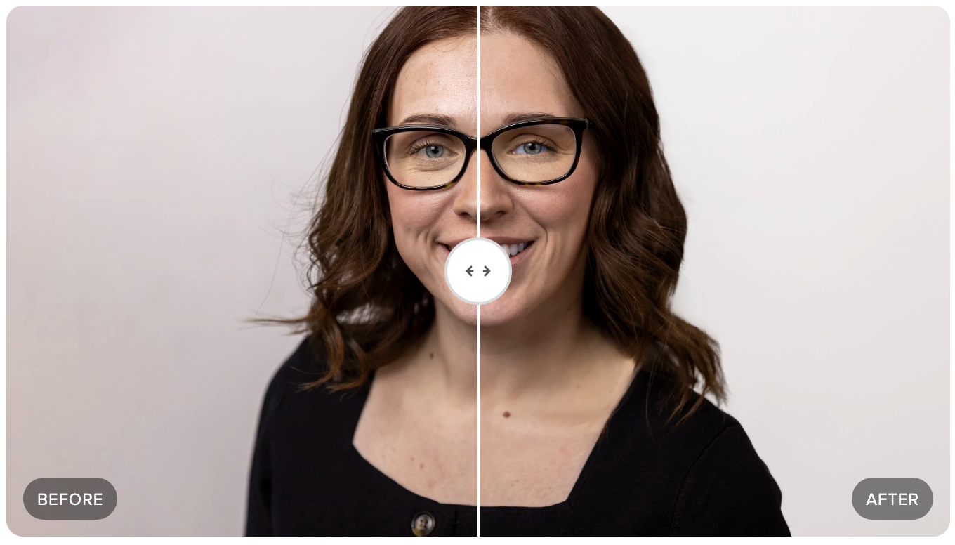 How Retouching Transforms a Studio Headshot